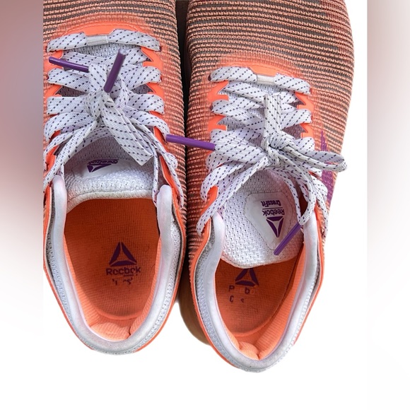 Reebok  Women's Nano 8 orange, purple white Fuctional Cross Trainer Snea… - Picture 7 of 14